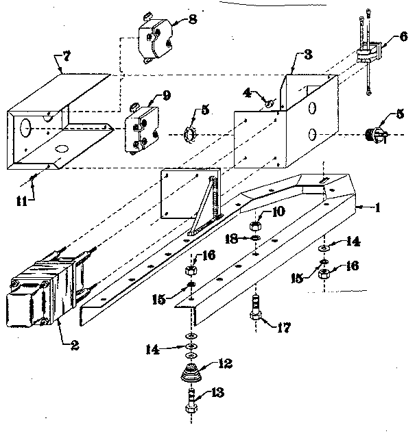 Mounting Base Diagram and Parts List for 58031970  Craftsman Generator