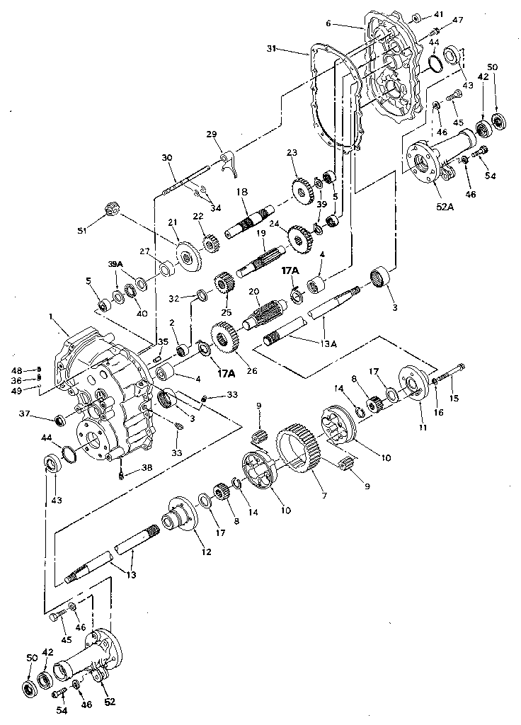 Replacement Parts Diagram and Parts List for 1432535-B  Craftsman Lawn Tractor