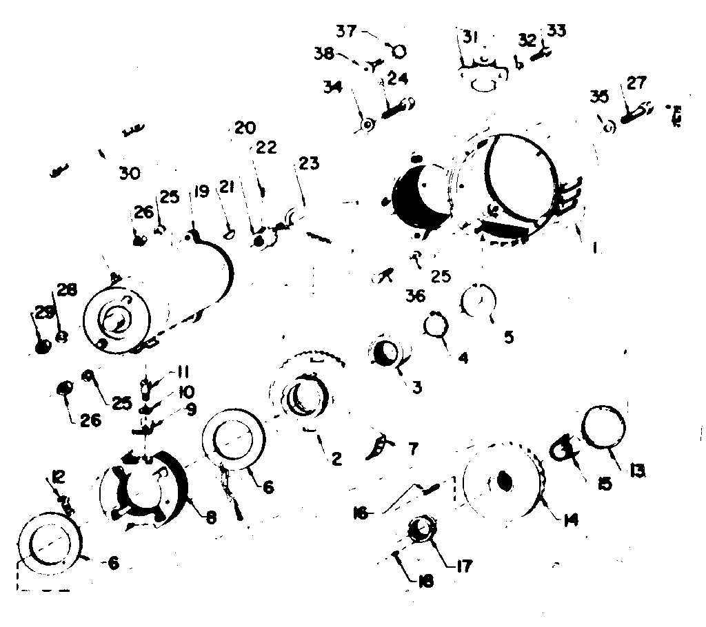 Starter Diagram and Parts List for 5803183-5  Craftsman Engine