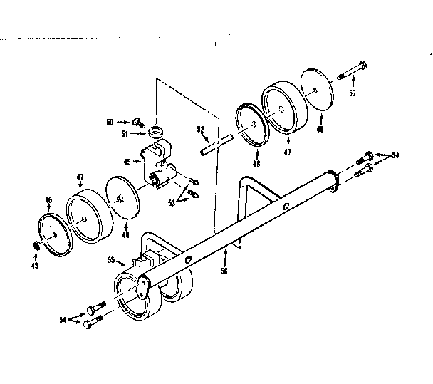 Castor Diagram and Parts List for 17491261  Craftsman Lawn Mower
