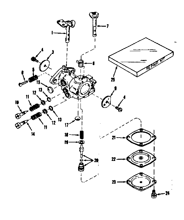 Carburetor No.30119 (power Products) Diagram and Parts List for 143102220  Craftsman Engine