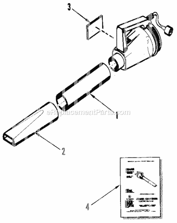 Page A Diagram and Parts List for 989797300  Craftsman Leaf Blower / Vacuum