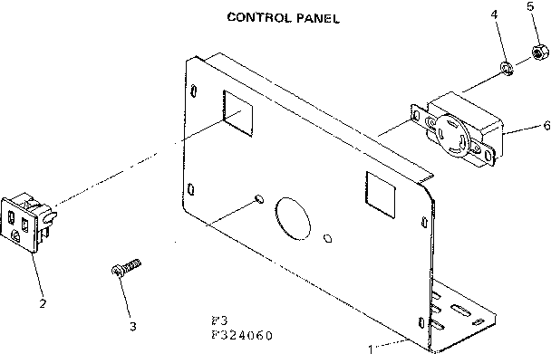 Control Panel Diagram and Parts List for 580324061  Craftsman Engine