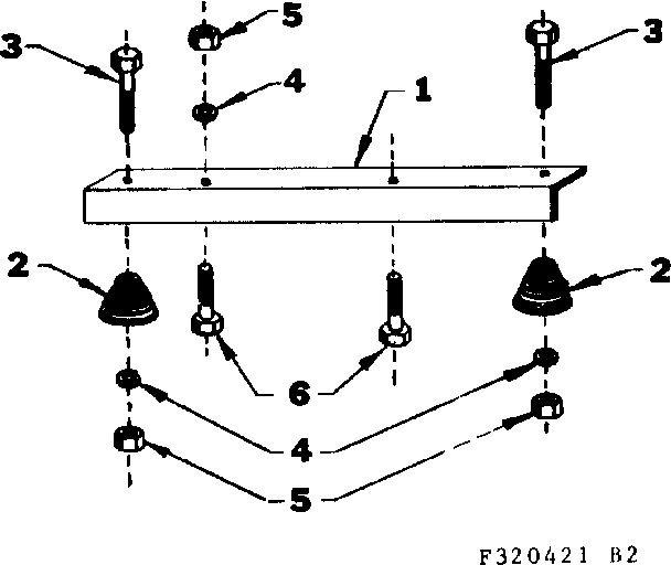 Engine Mounting Support Diagram and Parts List for 580320421  Craftsman Engine