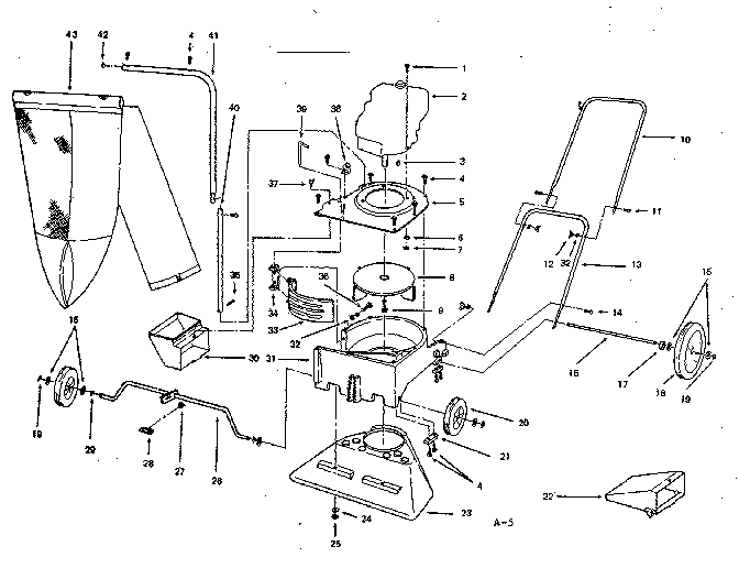 Replacement Parts Diagram and Parts List for 11379880  Craftsman Chipper Shredder