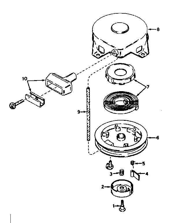 Rewind Starter No. 590420 Diagram and Parts List for 143574052  Craftsman Engine