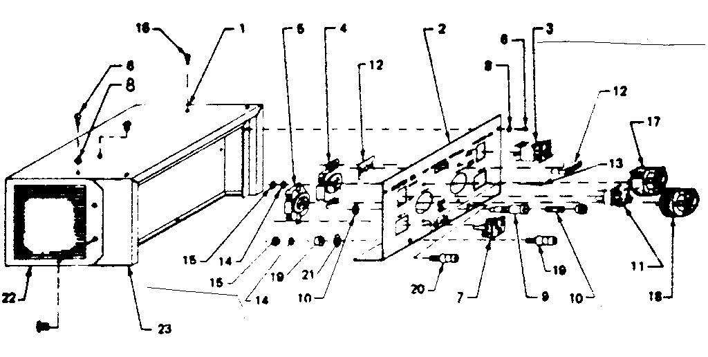 Control Panel Cover Diagram and Parts List for 580321821  Craftsman Engine