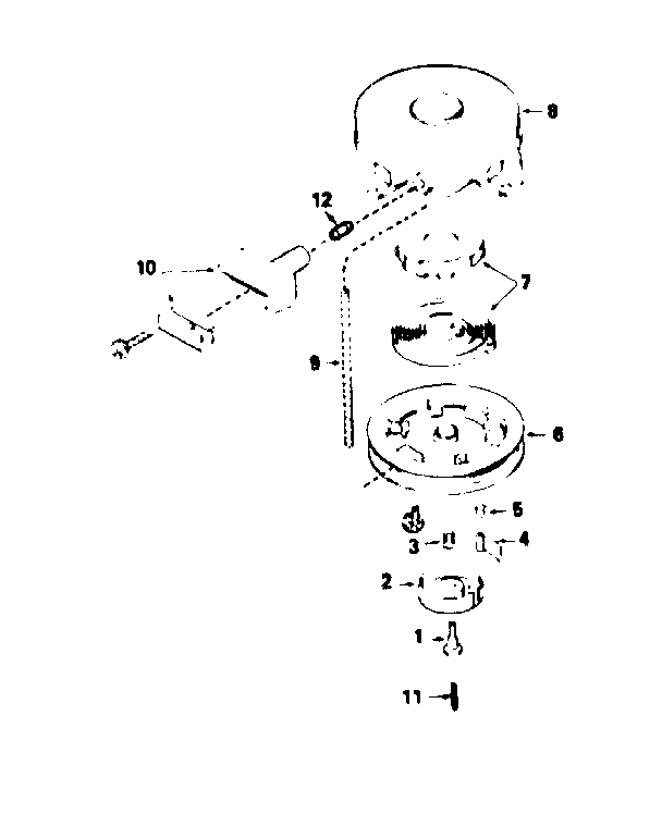 Rewind Starter Diagram and Parts List for 143374452  Craftsman Engine