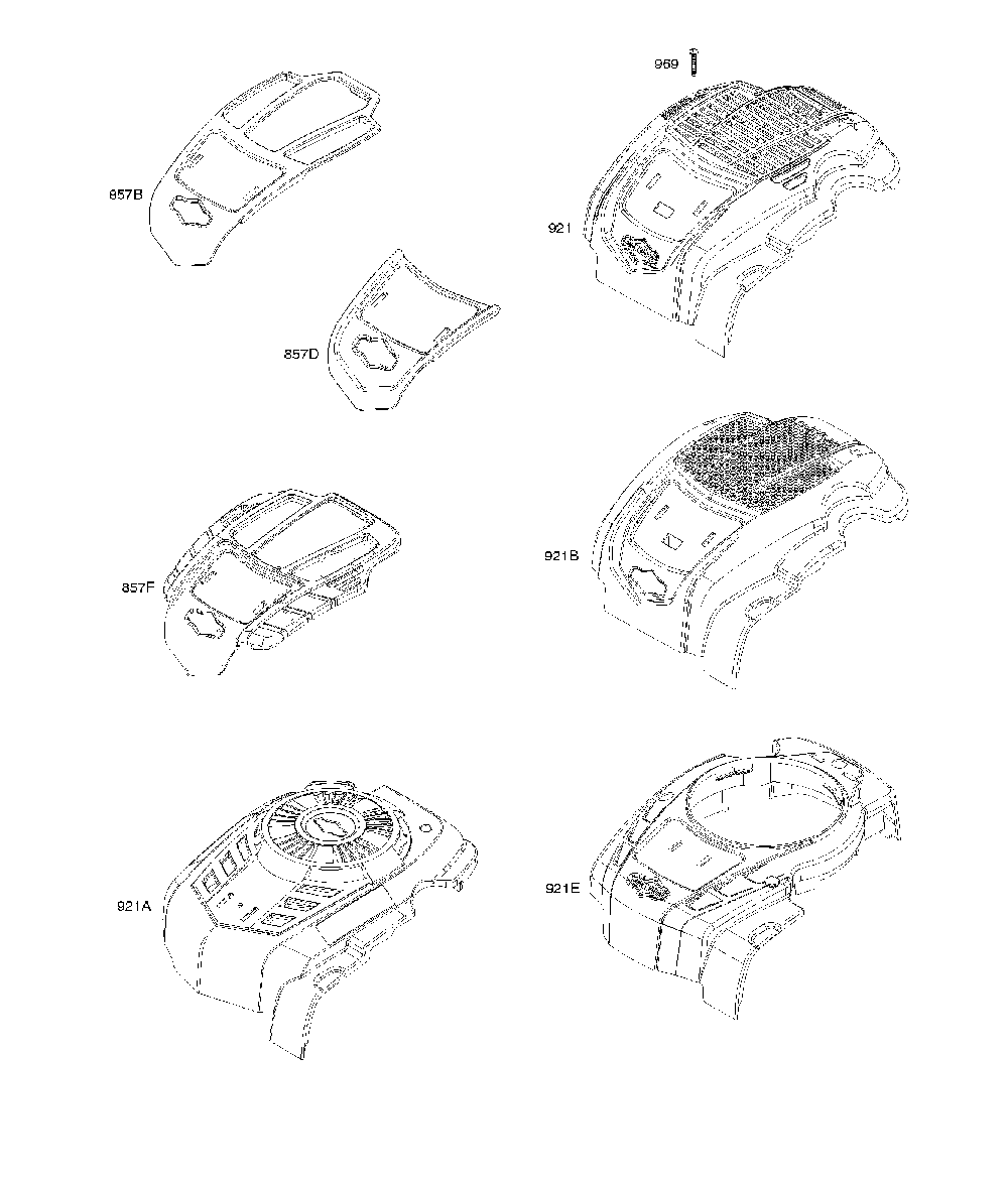 Blower housing Diagram and Parts List for CMXGMAM7815145  Craftsman Lawn Mower