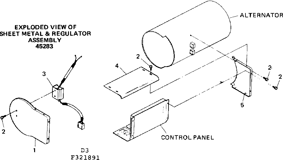 Sheet Metal & Regulator Assm Diagram and Parts List for 580321891  Craftsman Engine