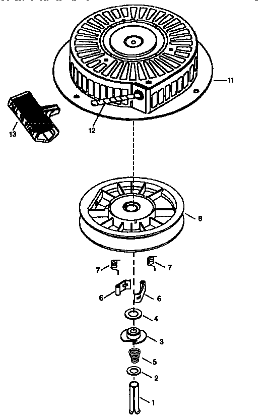 Starter 590748 (71/143) Diagram and Parts List for 143976001  Craftsman Engine