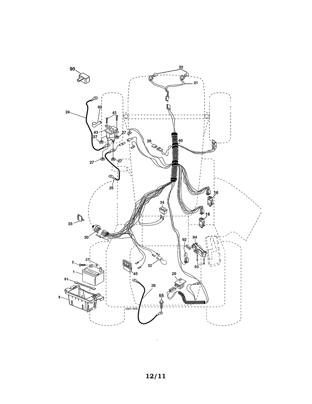 Diagram Diagram and Parts List for 917274822 Type 0 Craftsman Lawn Tractor