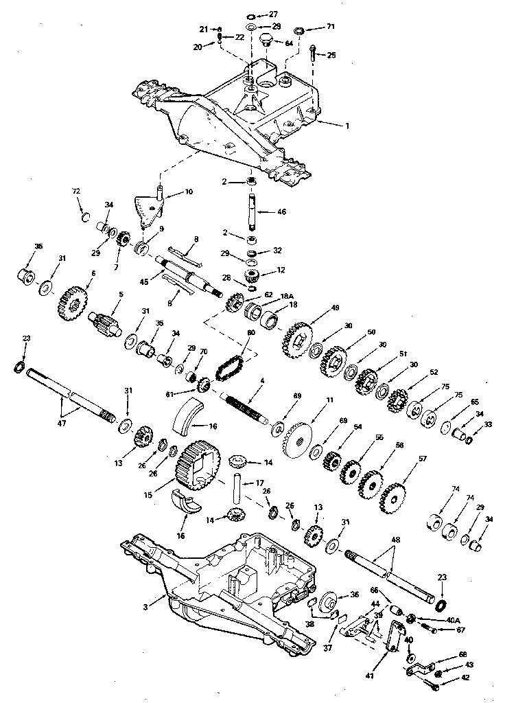 Replacement Parts Diagram and Parts List for 143920-043  Craftsman Lawn Tractor