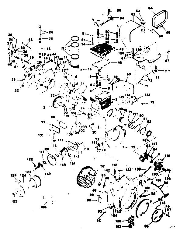 Unit Parts Diagram and Parts List for 143632042  Craftsman Engine