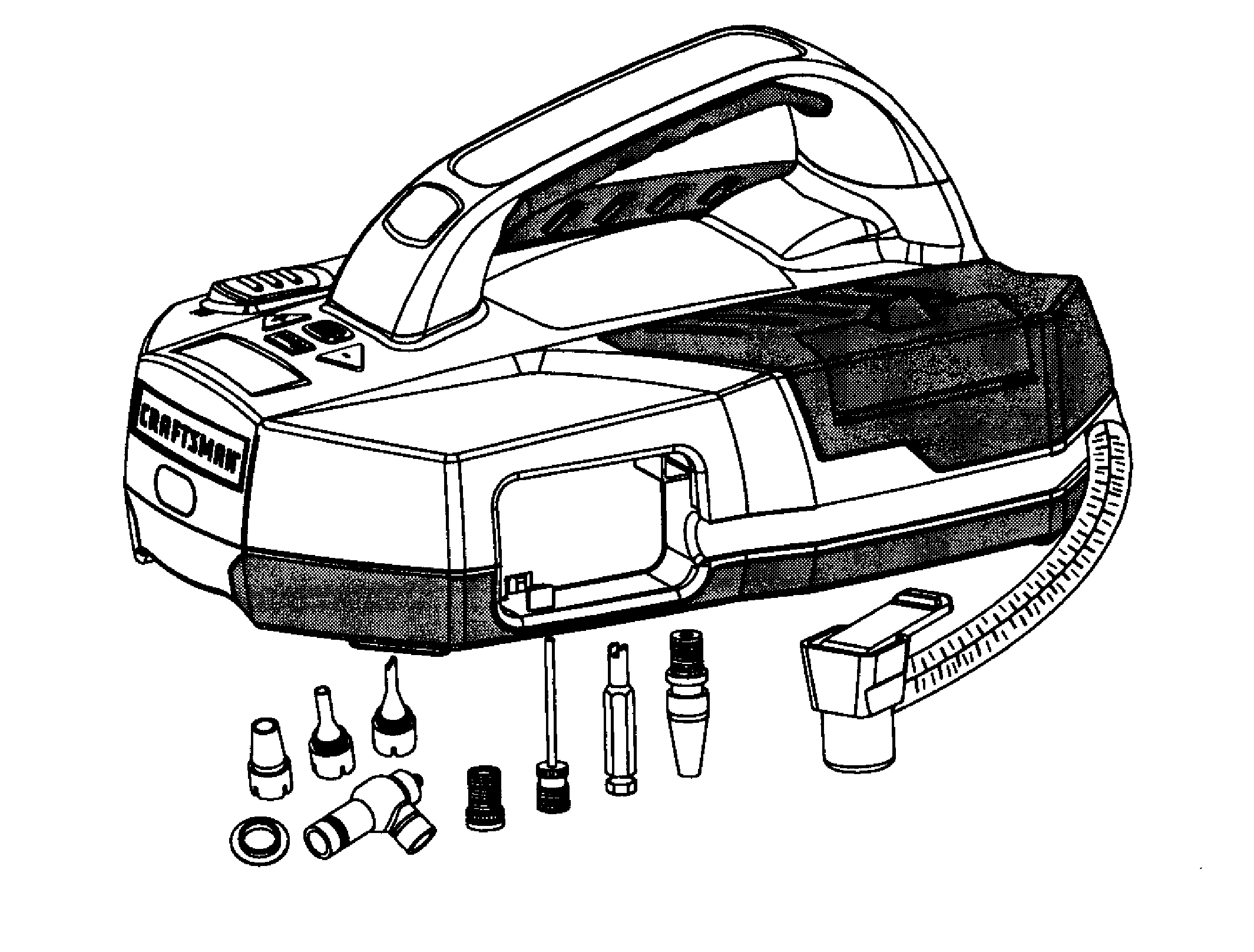 Air Compressor Diagram and Parts List for 32029641  Craftsman Compressor