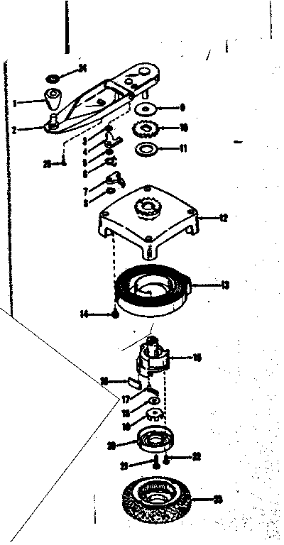 Self Starter No.29362 Diagram and Parts List for 143102240  Craftsman Engine