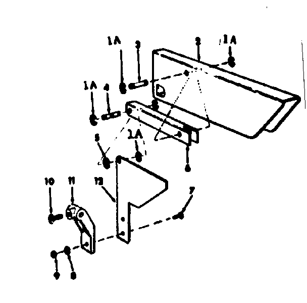Guard Assembly Diagram and Parts List for 11324130  Craftsman Power Motor