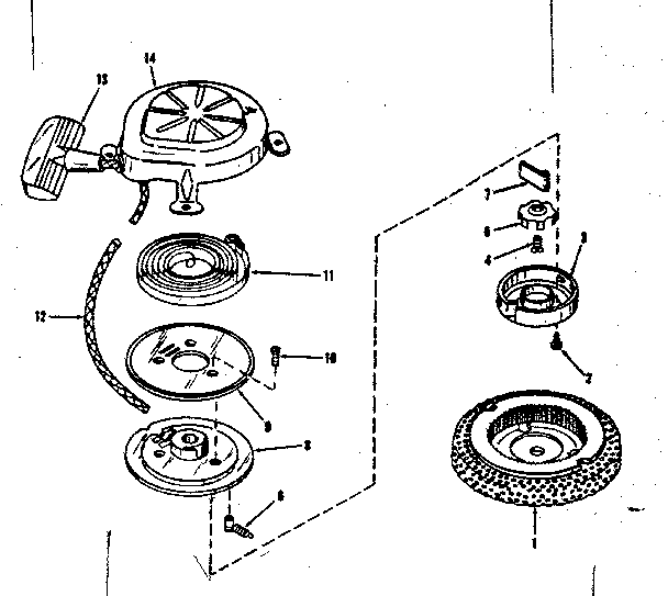 Starter No. 29224 Diagram and Parts List for 14350200  Craftsman Engine