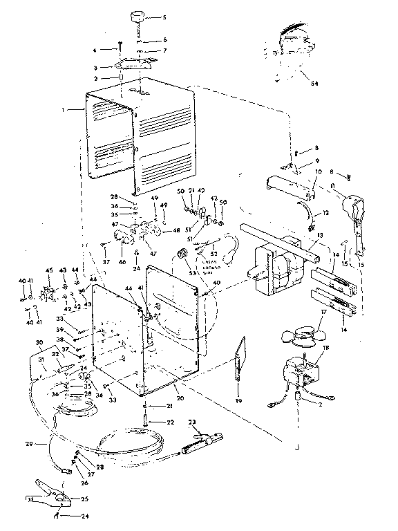 Unit Diagram and Parts List for 113201471  Craftsman Welder