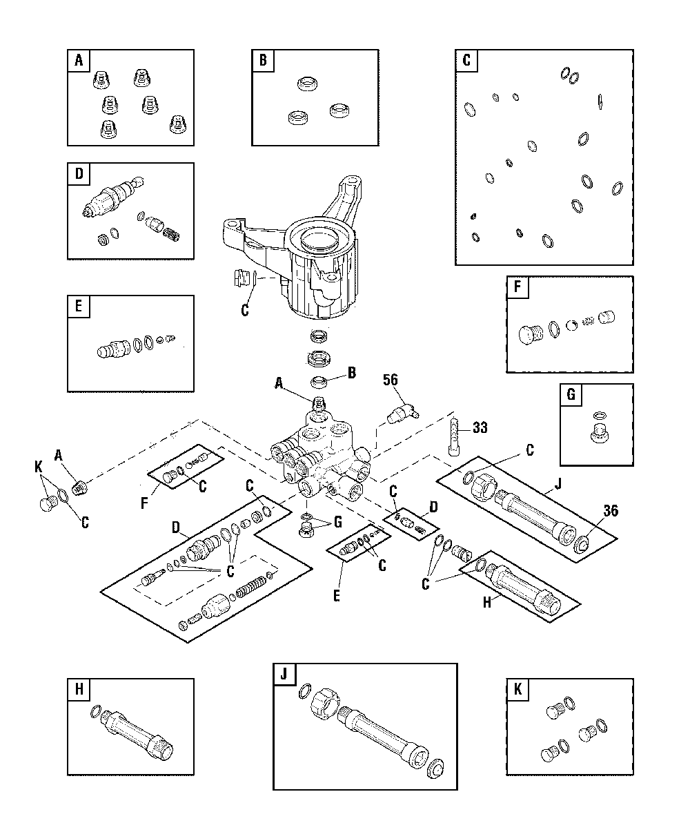 Pump (318644) Diagram and Parts List for CMXGWAS020737  Craftsman Pressure Washer