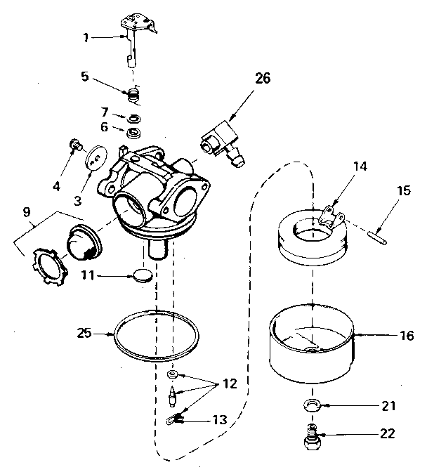 Replacement Parts Diagram and Parts List for 143632466  Craftsman Lawn Mower