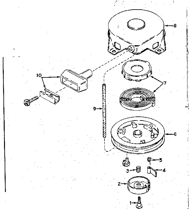 Rewind Starter No. 590420 Diagram and Parts List for 143574072  Craftsman Engine