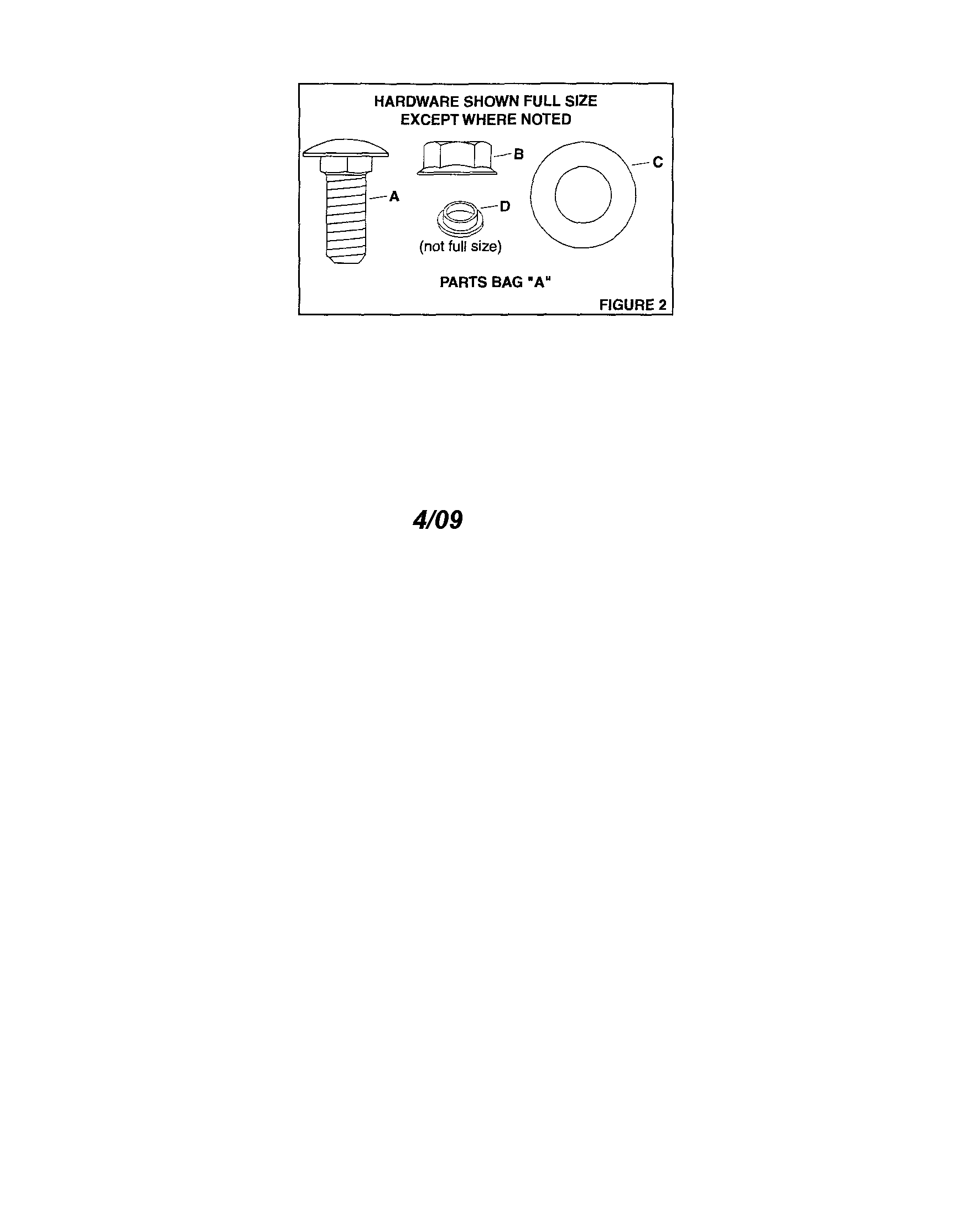 Front Bumper Hardware Diagram and Parts List for 486245994  Craftsman Lawn Tractor