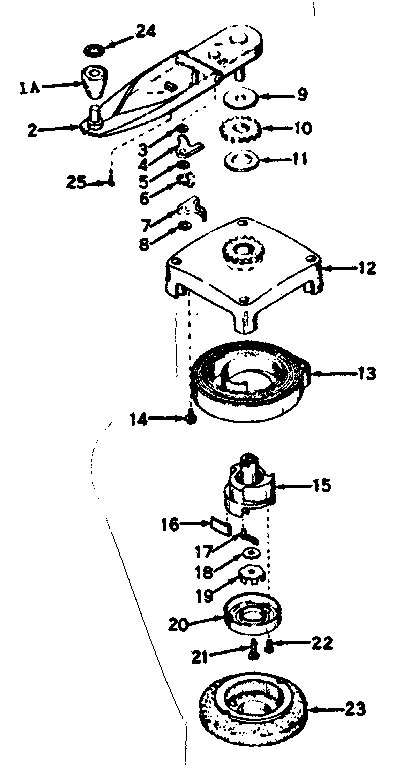 No-pull Starter Diagram and Parts List for 143144072  Craftsman Engine