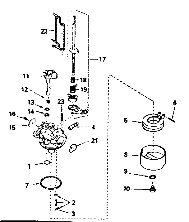 Carburetor No. 632132a Diagram and Parts List for 2002132228  Craftsman Engine