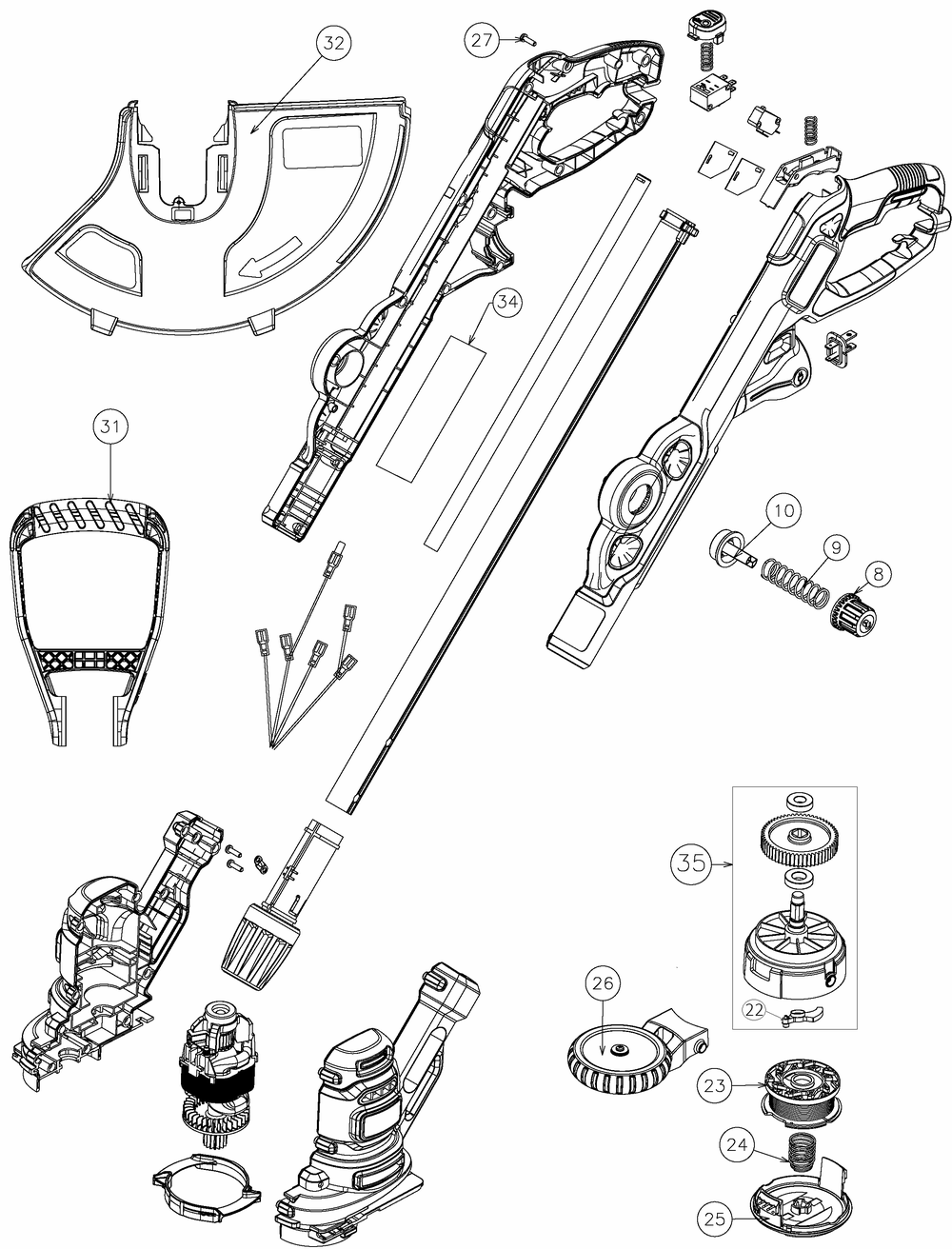 Diagram Diagram and Parts List for CMESTE920 Type 1 Craftsman Lawn Mower