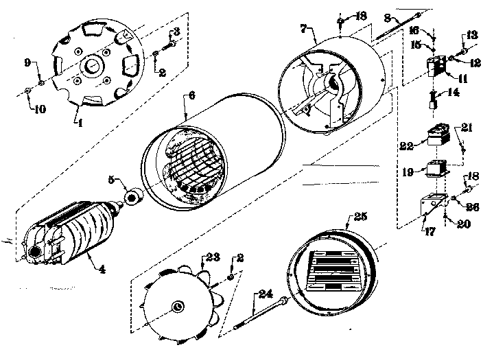 Generator Diagram and Parts List for 5803197-2  Craftsman Generator