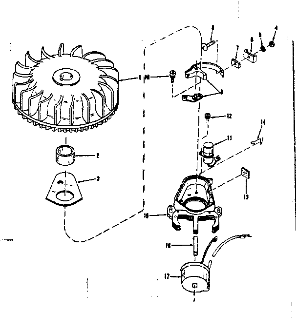 Magneto (wico Fw-2617) Diagram and Parts List for 14336252  Craftsman Engine
