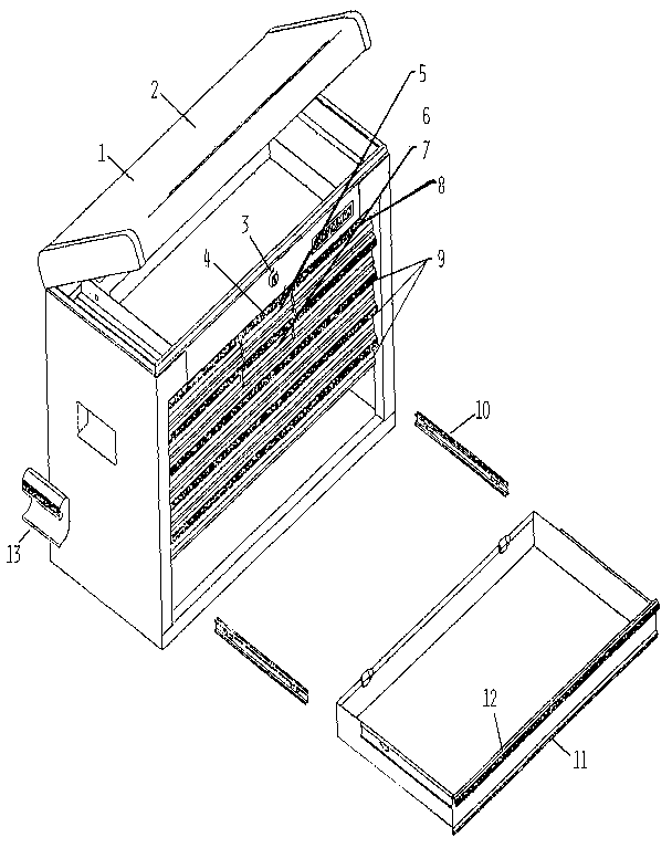 Unit Parts Diagram and Parts List for 65738  Craftsman Tool Stand & Cart