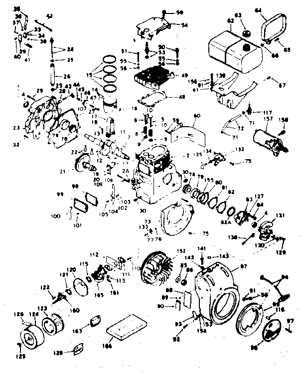 Unit Parts Diagram and Parts List for 143632012  Craftsman Engine