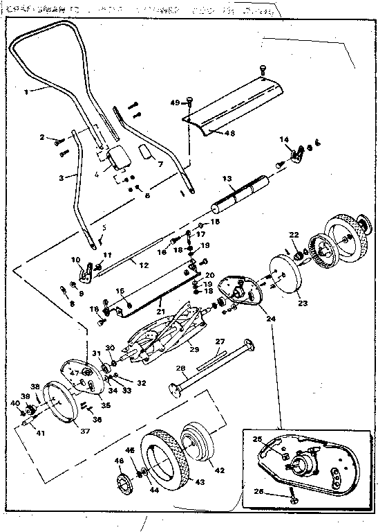 Replacement Parts Diagram and Parts List for 536376610  Craftsman Lawn Mower