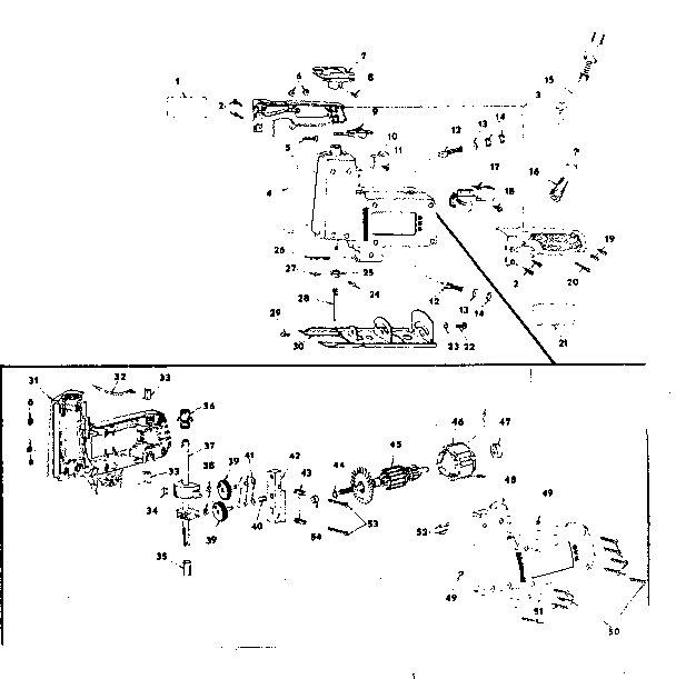Unit Parts Diagram and Parts List for 31510720  Craftsman Scroll Saw