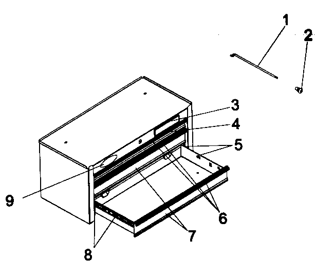 Tool Chest Diagram and Parts List for 706618081  Craftsman Tool Stand & Cart