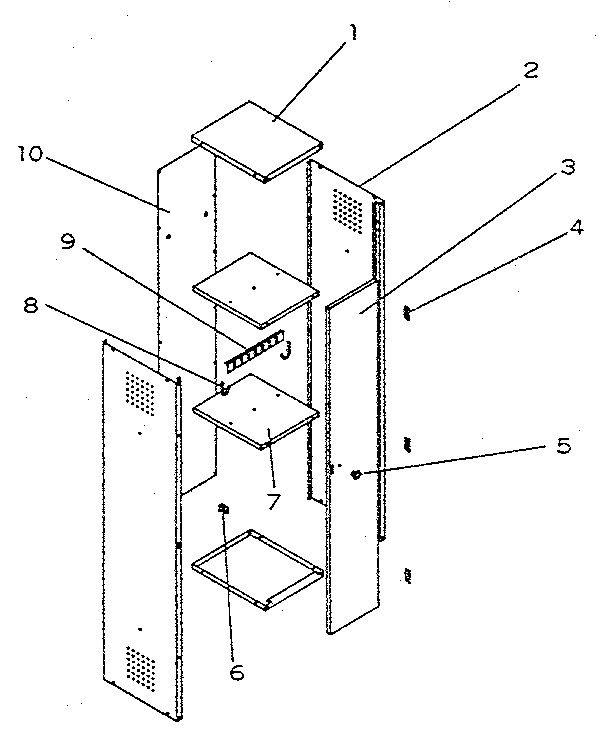 Unit Parts Diagram and Parts List for 706657450  Craftsman Tool Stand & Cart