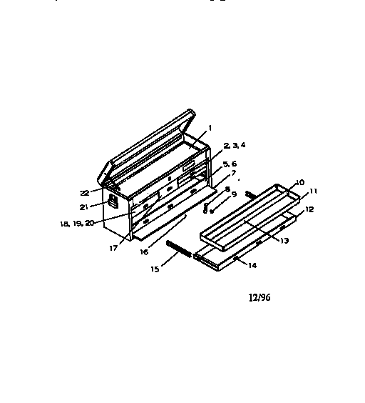 Unit Parts Diagram and Parts List for 706652280  Craftsman Tool Stand & Cart
