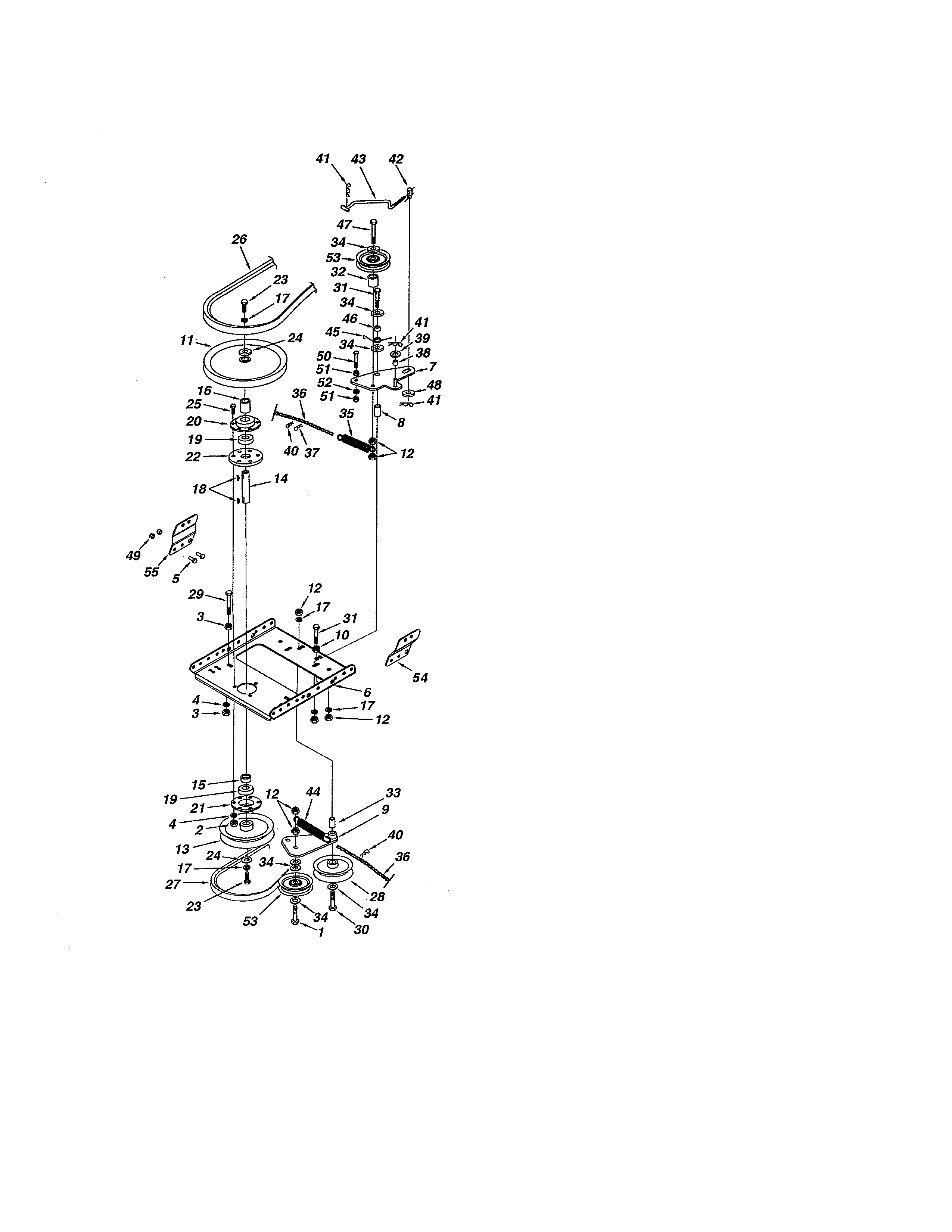 Pulleys/belts Diagram and Parts List for 486248371  Craftsman Snow Blower