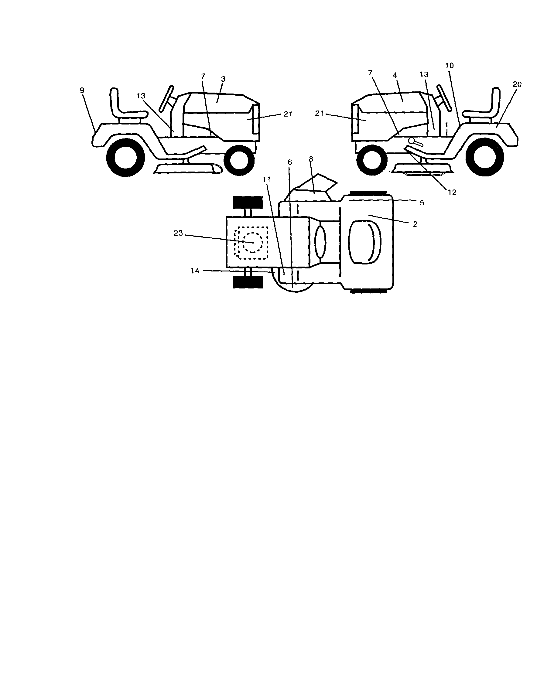 Decals Diagram and Parts List for 917250450  Craftsman Lawn Tractor