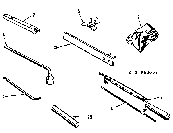 Optional Equipment Diagram and Parts List for 91760058  Craftsman Chainsaw