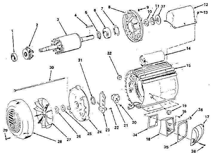 Unit Diagram and Parts List for 11312640  Craftsman Engine