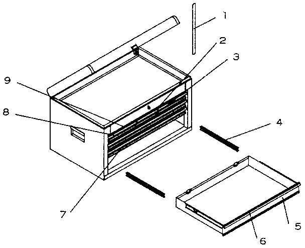 Unit Parts Diagram and Parts List for 706654181  Craftsman Tool Stand & Cart