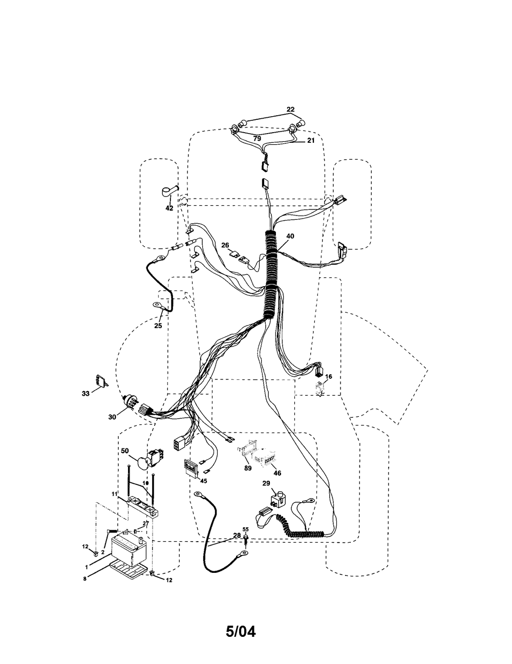 Diagram Diagram and Parts List for 917273664 Type 0 Craftsman Lawn Tractor