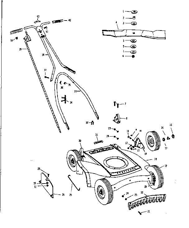 Replacement Parts Diagram and Parts List for 13188206  Craftsman Lawn Mower