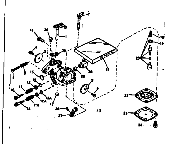 Replacement Parts Diagram and Parts List for 917351250  Craftsman Chainsaw