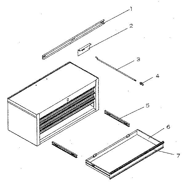 Unit Parts Diagram and Parts List for 706652440  Craftsman Tool Stand & Cart