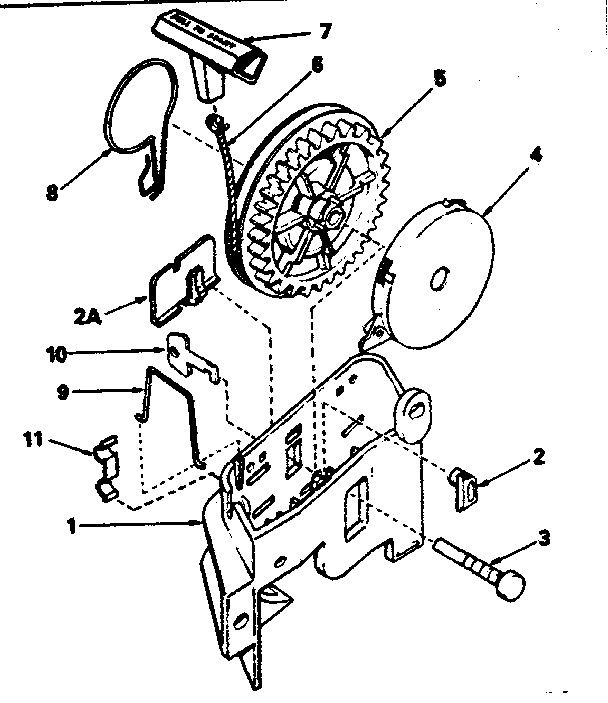 Rewind Starter No. 590531 Diagram and Parts List for 143344252  Craftsman Engine