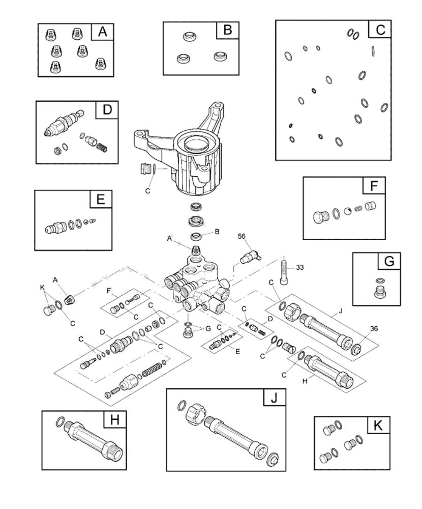 Pump Diagram and Parts List for CMXGWAS021026  Craftsman Pressure Washer